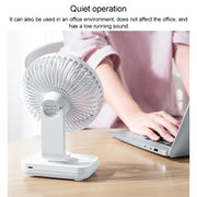 D606 4W USB Rechargeable Portable Four-speed Adjustable Desktop Fan(Pink)