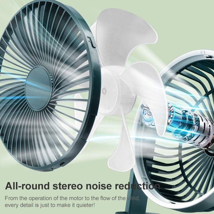 F701 Desktop Electric Fan with LED Display (Green)