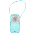 F20 Electroplating Handheld Fan Portable Desktop Folding Mute USB Hanging Neck Fan (Blue) - Electric Fans by PMC TechLife | Online Shopping South Africa | PMC TechLife | Buy Now Pay Later Mobicred