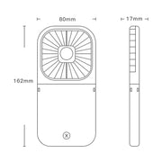 F20 Electroplating Handheld Fan Portable Desktop Folding Mute USB Hanging Neck Fan (Green)