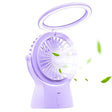 S1 Multi-function Portable USB Charging Mute Desktop Electric Fan Table Lamp, with 3 Speed Control (Purple) - Electric Fans by PMC TechLife | Online Shopping South Africa | PMC TechLife | Buy Now Pay Later Mobicred