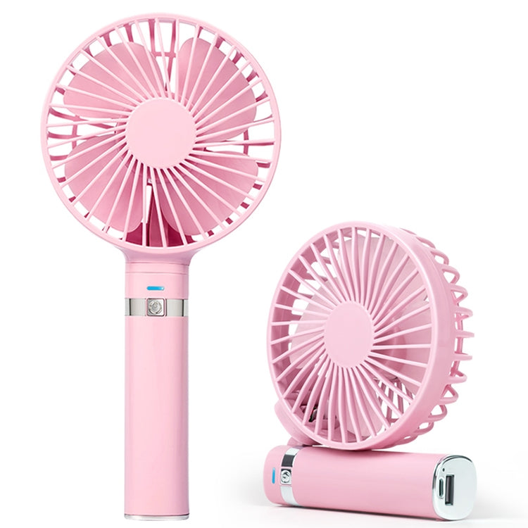 S2 Portable Foldable Handheld Electric Fan, with 3 Speed Control & Night Light (Pink)