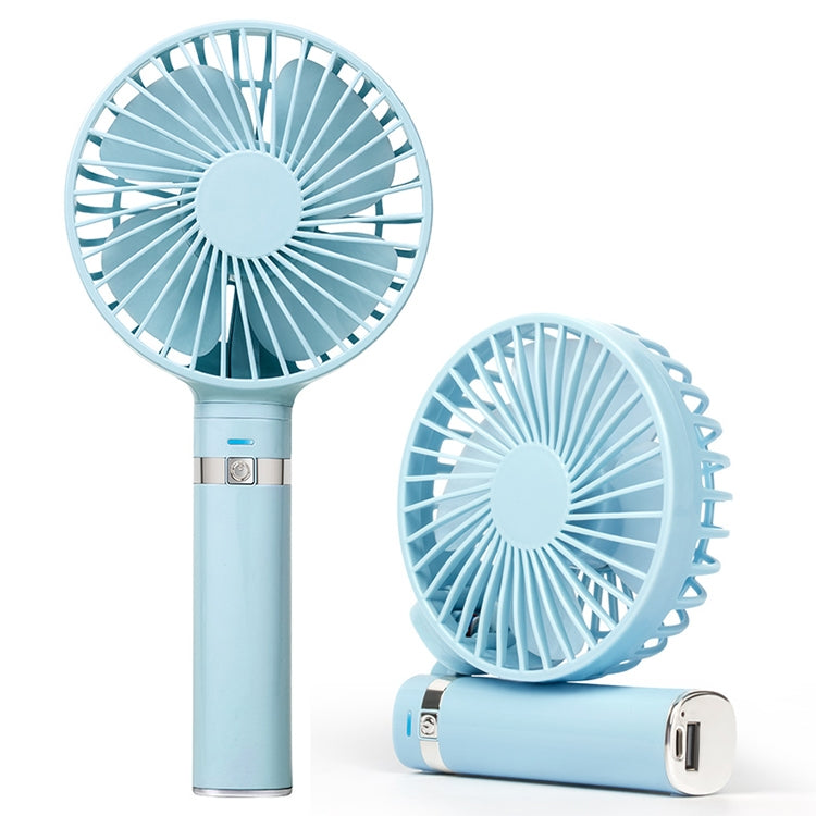 S2 Portable Foldable Handheld Electric Fan, with 3 Speed Control & Night Light (Sky Blue)