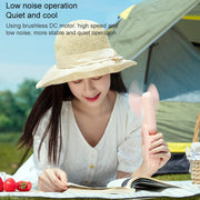 Xiaomi Youpin JISULIFE F8 Multifunctional Mini Fan Handheld Folding Fan(Pink)