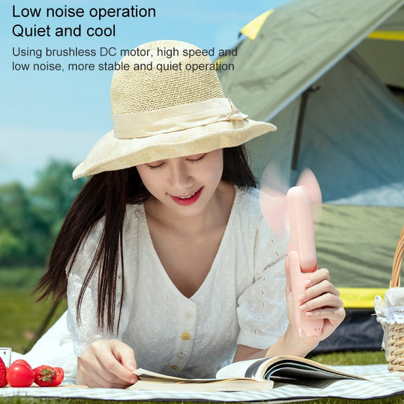 Xiaomi Youpin JISULIFE F8 Multifunctional Mini Fan Handheld Folding Fan(Pink)