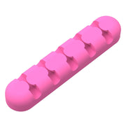 ORICO CBS5 Silicone Material Desktop Cable Manager Winder Fixer, Size: 9.6*2*1.2cm(Pink)