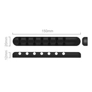 ORICO CBS7 Silicone Material Desktop Cable Manager Winder, Size: 15*2*1.2cm(Black)