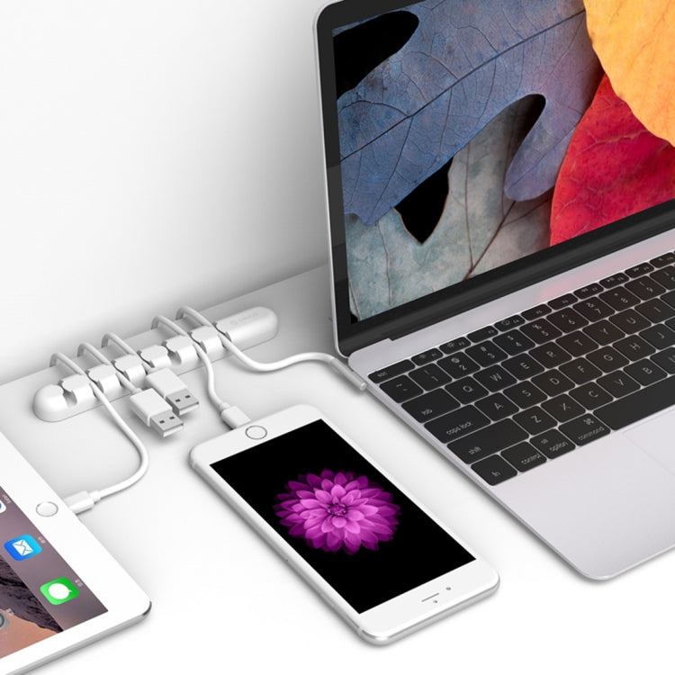 ORICO CBS7 Silicone Material Desktop Cable Manager Winder, Size: 15*2*1.2cm(Orange)