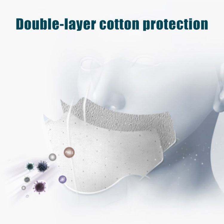 For Men Women Washable Replaceable Filter Breath-Valve PM2.5 Dustproof Face Mask(Grey)