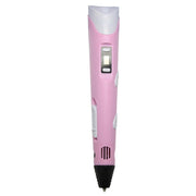 Hand-held 3D Printing Pen, UK Plug (Pink)