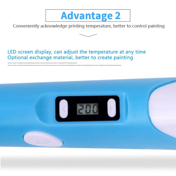 Hand-held 3D Printing Pen, UK Plug (Purple)