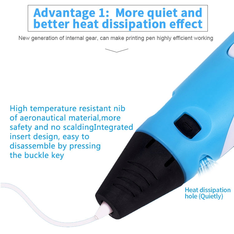 Hand-held 3D Printing Pen, USB Plug(Pink)