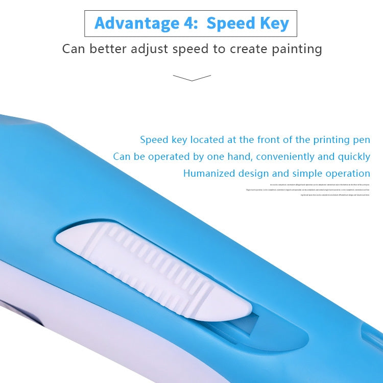Hand-held 3D Printing Pen, USB Plug(Blue)