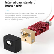 Creality 24V 40W Extruder Full Nozzle Hot End Kit with Nozzle Extruder+Cooling Fan+Shell for Ender-3 3D Printer