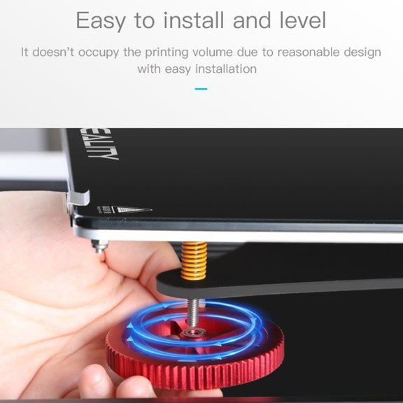 Creality Metal Red Hand Screwed Leveling Nut for Ender-3 / Ender-3 Pro / Ender-3 V2 / CR-10 Pro V2 3D Printer (Red)