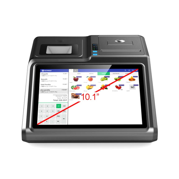 SGT-101W 10.1 inch Capacitive Touch Screen Cash Register, Intel J1900 Quad Core 2.0GHz, 4GB+64GB, EU Plug