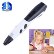 Gen 6th ABS / PLA Filament Kids DIY Drawing 3D Printing Pen with LCD Display(White+Black) - free shipping - PMC TechLife - Order now!