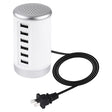 30W 6-USB Ports Charger Station Power Adapter AC100-240V, US Plug(White) - Multifunction Charger by PMC TechLife | Online Shopping South Africa | PMC TechLife | Buy Now Pay Later Mobicred