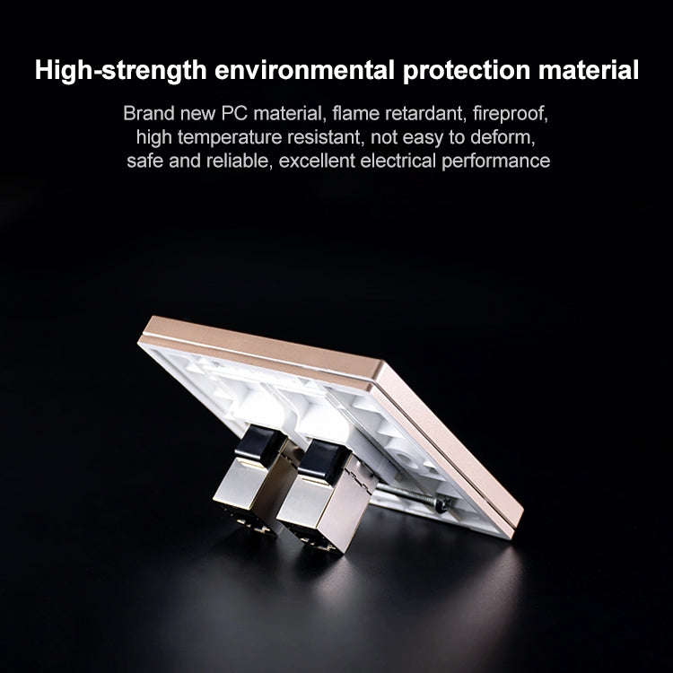 CAT.6 Shielded Pass-through Network Module, Dual Ports Panel + Shielded Pass-through + Telephone Socket (Grey)