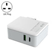 LDNIO A4403C 30W PD + Auto-id Foldable Fast Travel Charger with 1m Micro USB Cable, UK Plug - USB Charger by LDNIO | Online Shopping South Africa | PMC TechLife | Buy Now Pay Later Mobicred