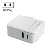LDNIO A4403C 30W PD + Auto-id Foldable Fast Travel Charger with 1m Micro USB Cable, US Plug