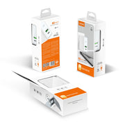LDNIO A4403C 30W PD + Auto-id Foldable Fast Travel Charger with 1m Micro USB Cable, EU Plug