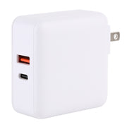 PD65W-A6 PD 65W 90 Degrees Foldable Pin Portable Multi-function USB Quick Charger, US Plug(White)