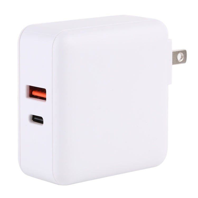 PD65W-A6 PD 65W 90 Degrees Foldable Pin Portable Multi-function USB Quick Charger, US Plug(White)