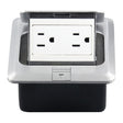 Hidden Pop-up Aluminum Alloy Computer Floor Socket with Cover Bottom Box, US Plug - free shipping - PMC TechLife - Order now!