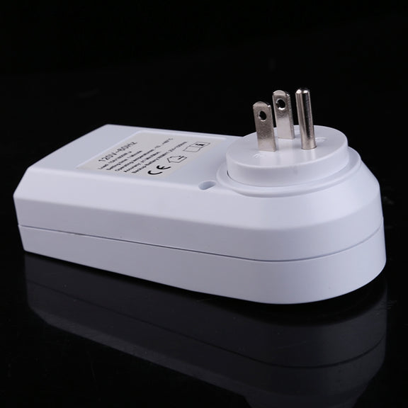 AC 120V Smart Home Plug-in Programmable LCD Display Clock Summer Time Function 12/24 Hours Changeable Timer Switch Socket, US Plug