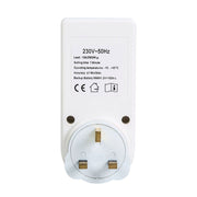 AC 230V Smart Home Plug-in LCD Display Clock Summer Time Function 12/24 Hours Changeable Timer Switch Socket, UK Plug