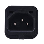 Portable Universal Socket to C14 Male Plug UPS PDU APC Computer Server Power Adapter Travel Charger (Black)
