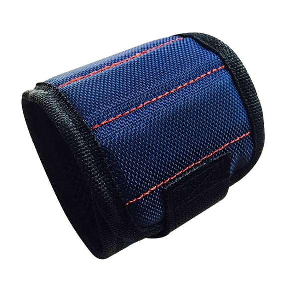 1680D Oxford Cloth Pocket Magnetic Wristband Storage Pockets Tool(Blue)