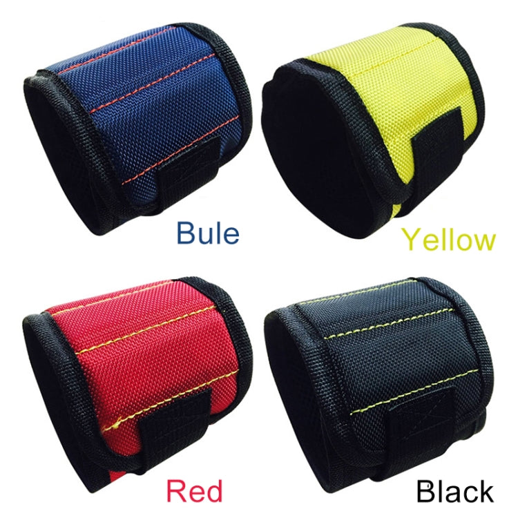 1680D Oxford Cloth Pocket Magnetic Wristband Storage Pockets Tool(Red)