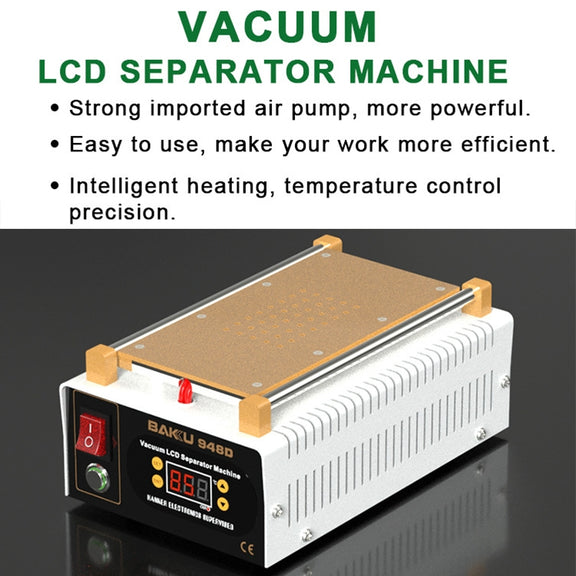 BAKU BK-948D 500W Vacuum Anti-static LCD Touch Panel Separator Machine, AC 220V EU Plug