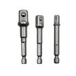 3 PCS/Set Socket Bit Extension Bar Hex Shank Adapter Drill Nut Driver Power Drill Bit(1/4, 3/8, 1/2 inch), Length:65-73mm - Hex Key & Spanner by PMc TechLife | Online Shopping South Africa | PMc TechLife | Buy Now Pay Later Mobicred