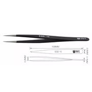 BEST BST-10 Precision Anti-static ESD Stainless Steel Tweezers