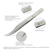 BEST BST-151SA Brushed stainless steel tweezers