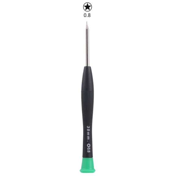 JIAFA JF-614 0.8 Metal + Plastic Mobile Phone Repair Tool Five Star Screwdriver(Green)