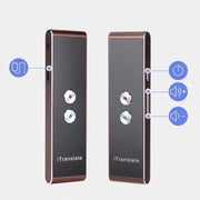 T8 Handheld Pocket Smart Voice Translator Real Time Speech Translation Translator with Dual Mic, Support 33 Languages(Black)