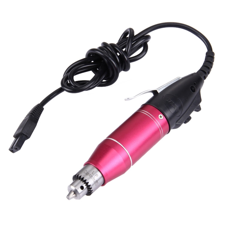 WLXY WL-320 Mini Electric Grinder with Speed Regulation, 110V-240V, Suitable Drill Chuck: 0.3mm-4.0mm, US Plug(Magenta)