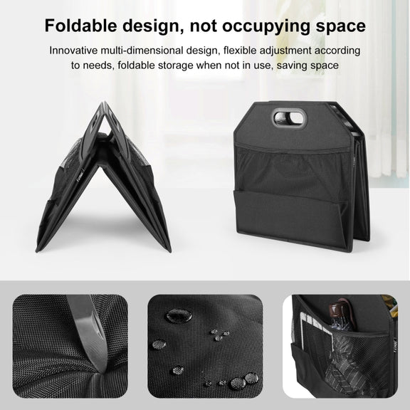 FunAdd Foldable Storage Fresh Box Vehicle Trunk Organizer Bag Transportation Fresh-keeping Box (Black)