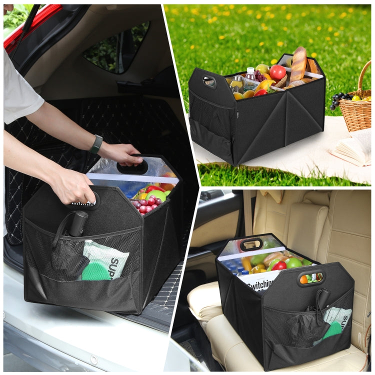 FunAdd Foldable Storage Fresh Box Vehicle Trunk Organizer Bag Transportation Fresh-keeping Box (Black)