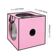 FUNADD Pet Bath Drying Box Portable Folding Dryer Cage, Suitable for Pets up to 5kg(Pink)