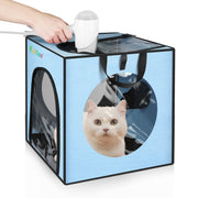 FUNADD Pet Bath Drying Box Portable Folding Dryer Cage, Suitable for Pets up to 5kg(Blue)