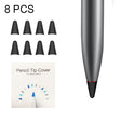 8 PCS Non-slip Mute Wear-resistant Nib Cover for M-pencil Lite (Black) - free shipping - PMC Jewellery - Order now!