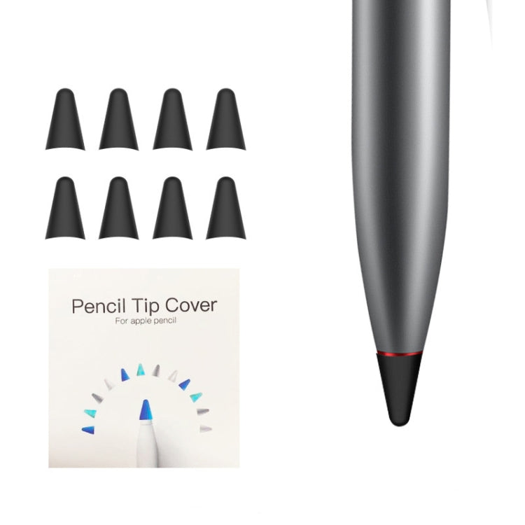 8 PCS Non-slip Mute Wear-resistant Nib Cover for M-pencil Lite (Black)