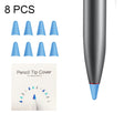 8 PCS Non-slip Mute Wear-resistant Nib Cover for M-pencil Lite (Dark Blue) - Pencil Accessories by PMC Jewellery | Online Shopping South Africa | PMC Jewellery | Buy Now Pay Later Mobicred