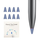 8 PCS Non-slip Mute Wear-resistant Nib Cover for M-pencil Lite (Gray Blue)