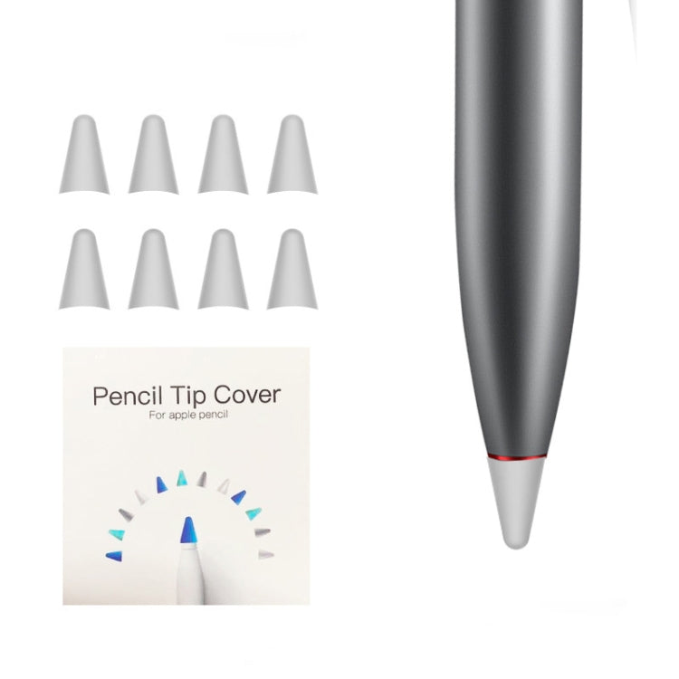 8 PCS Non-slip Mute Wear-resistant Nib Cover for M-pencil Lite (Grey)